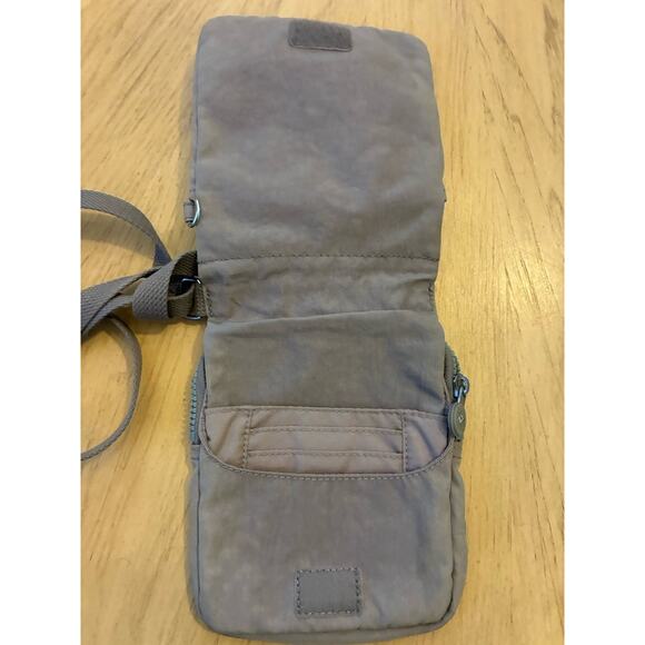 Kipling El Dorado Bag Crossover Purse Flap Pocket Travel Organize Zippers Gray - Picture 8 of 10